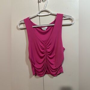 Women's Pink Sleeveless Top